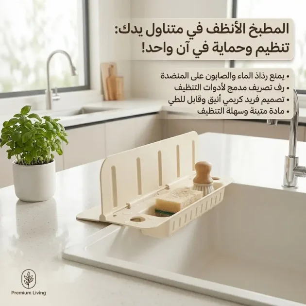 واقي رذاذ حوض المطبخ الذكي 2 في 1